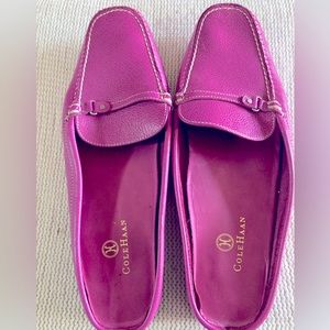 Cole Haan fuchsia slip on casual shoes, size 8.5